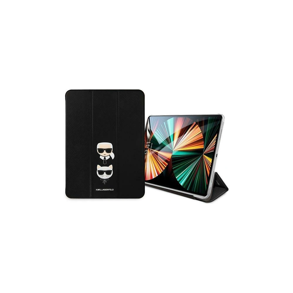 Wholesale Karl Lagerfeld KLFC11OKCK Apple iPad Pro 11 2021 3 Gen Book Cover black Saffiano Karl&Choupette - KLD754BLK - {ean13} - Hurt