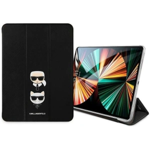 Hurtownia GSM - Etui Karl Lagerfeld KLFC12OKCK Apple iPad Pro 12.9 2021 (5. generace) Book Cover černý/black Saffiano Karl &Choupette - KLD755BLK - {ean13} - Hurt