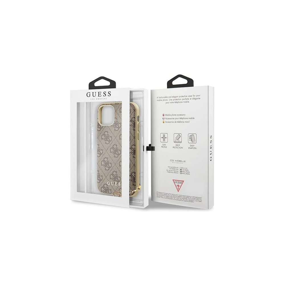 Hurtownia GSM - Etui Guess GUHCN58GF4GBR Apple iPhone 11 Pro brązowy/brown hardcase 4G Charms Collection - GUE1409BR - {ean13} - Hurt