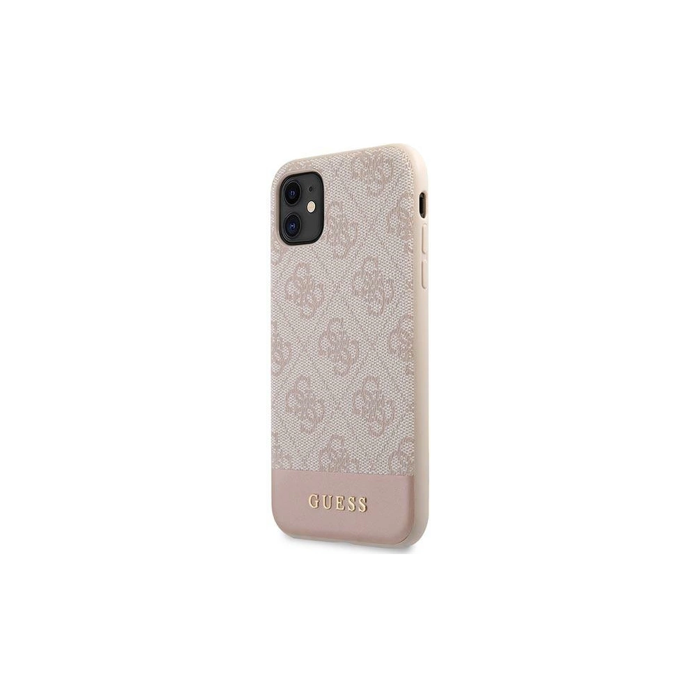 Hurtownia GSM - Etui Guess GUHCN61G4GLPI Apple iPhone 11 růžový/pink hard case 4G Stripe Collection - GUE1410PNK - {ean13} - Hurt