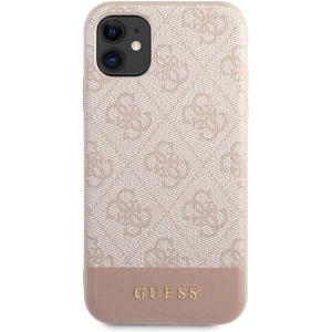 Hurtownia GSM - Etui Guess GUHCN61G4GLPI Apple iPhone 11 różowy/pink hard case 4G Stripe Collection - GUE1410PNK - {ean13} - Hurt