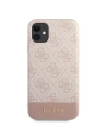 Hurtownia GSM - Etui Guess GUHCN61G4GLPI Apple iPhone 11 różowy/pink hard case 4G Stripe Collection - GUE1410PNK - {ean13} - Hurt