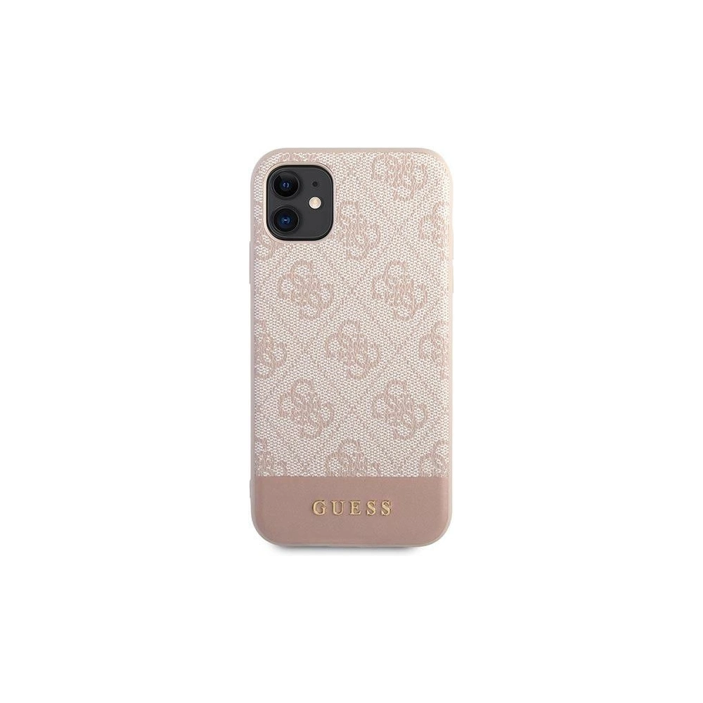 Hurtownia GSM - Etui Guess GUHCN61G4GLPI Apple iPhone 11 růžový/pink hard case 4G Stripe Collection - GUE1410PNK - {ean13} - Hurt
