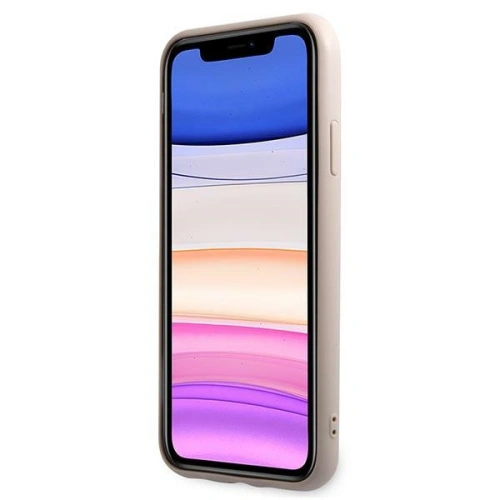 Etui Guess GUHCN61G4GLPI Apple iPhone 11 różowy/pink hard case 4G Stripe Collection
