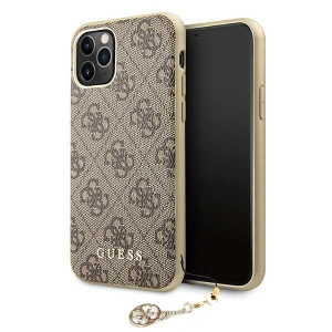 Wholesale Guess GUHCN65GF4GBR Apple iPhone 11 Pro Max brown hardcase 4G Charms Collection - GUE1411BR - {ean13} - Hurt