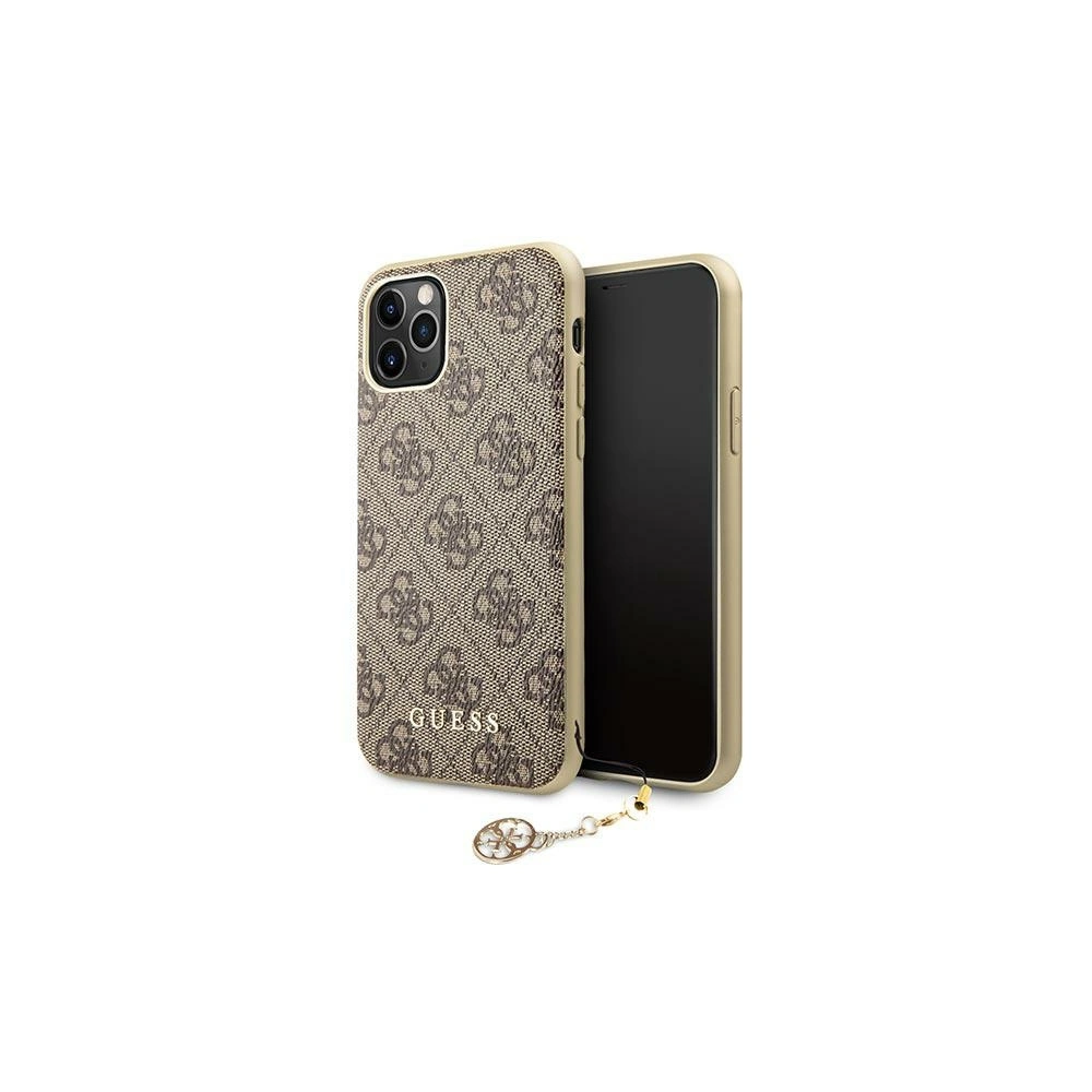 Hurtownia GSM - Etui Guess GUHCN65GF4GBR Apple iPhone 11 Pro Max brązowy/brown hard case 4G Charms Collection - GUE1411BR - {ean13} - Hurt
