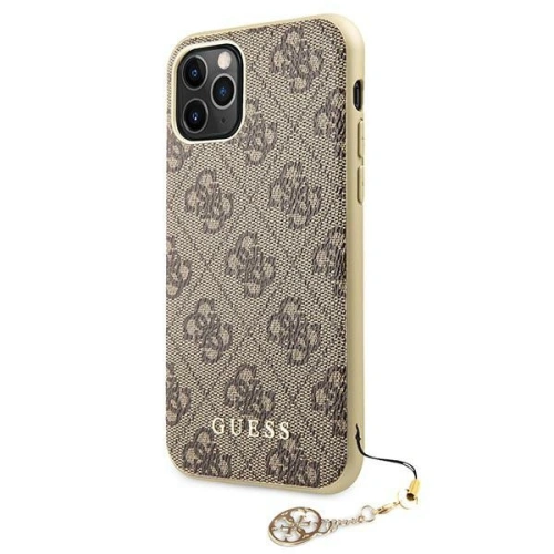 Etui Guess GUHCN65GF4GBR Apple iPhone 11 Pro Max brązowy/brown hard case 4G Charms Collection