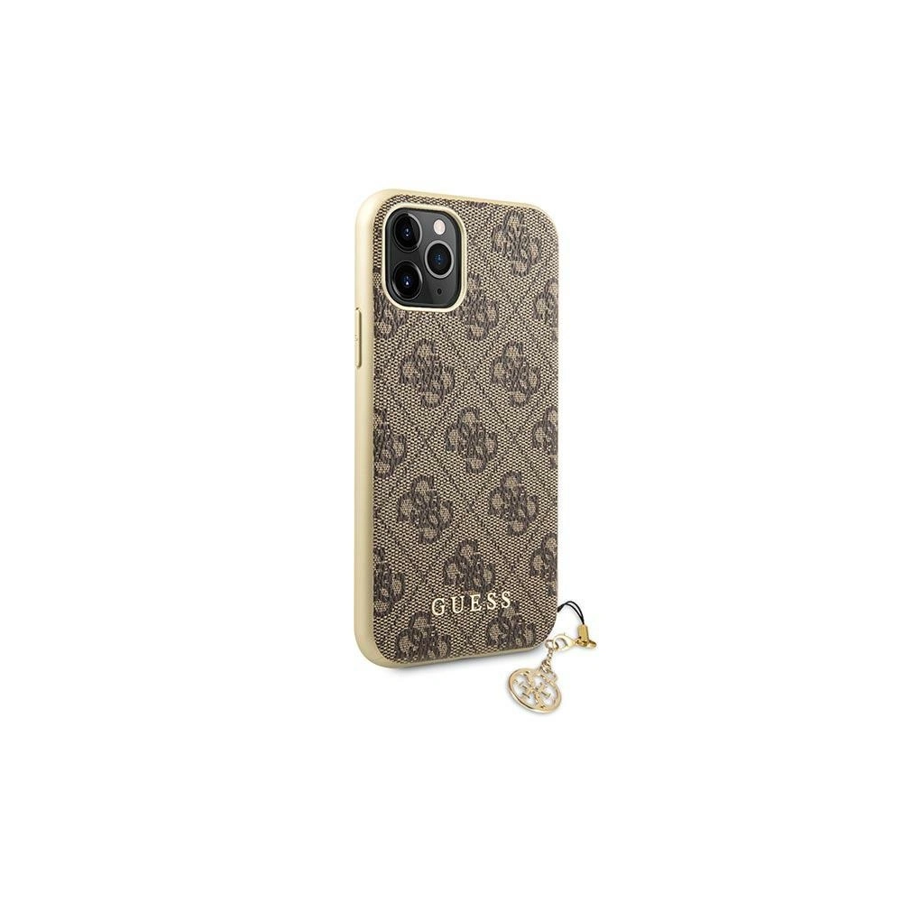 Hurtownia GSM - Etui Guess GUHCN65GF4GBR Apple iPhone 11 Pro Max brązowy/brown hard case 4G Charms Collection - GUE1411BR - {ean13} - Hurt