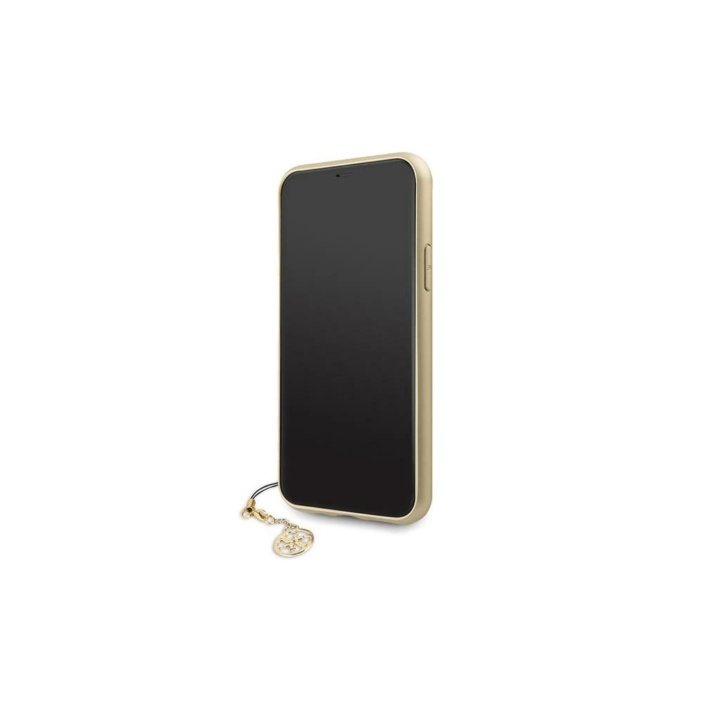 Wholesale Guess GUHCN65GF4GBR Apple iPhone 11 Pro Max brown hardcase 4G Charms Collection - GUE1411BR - {ean13} - Hurt