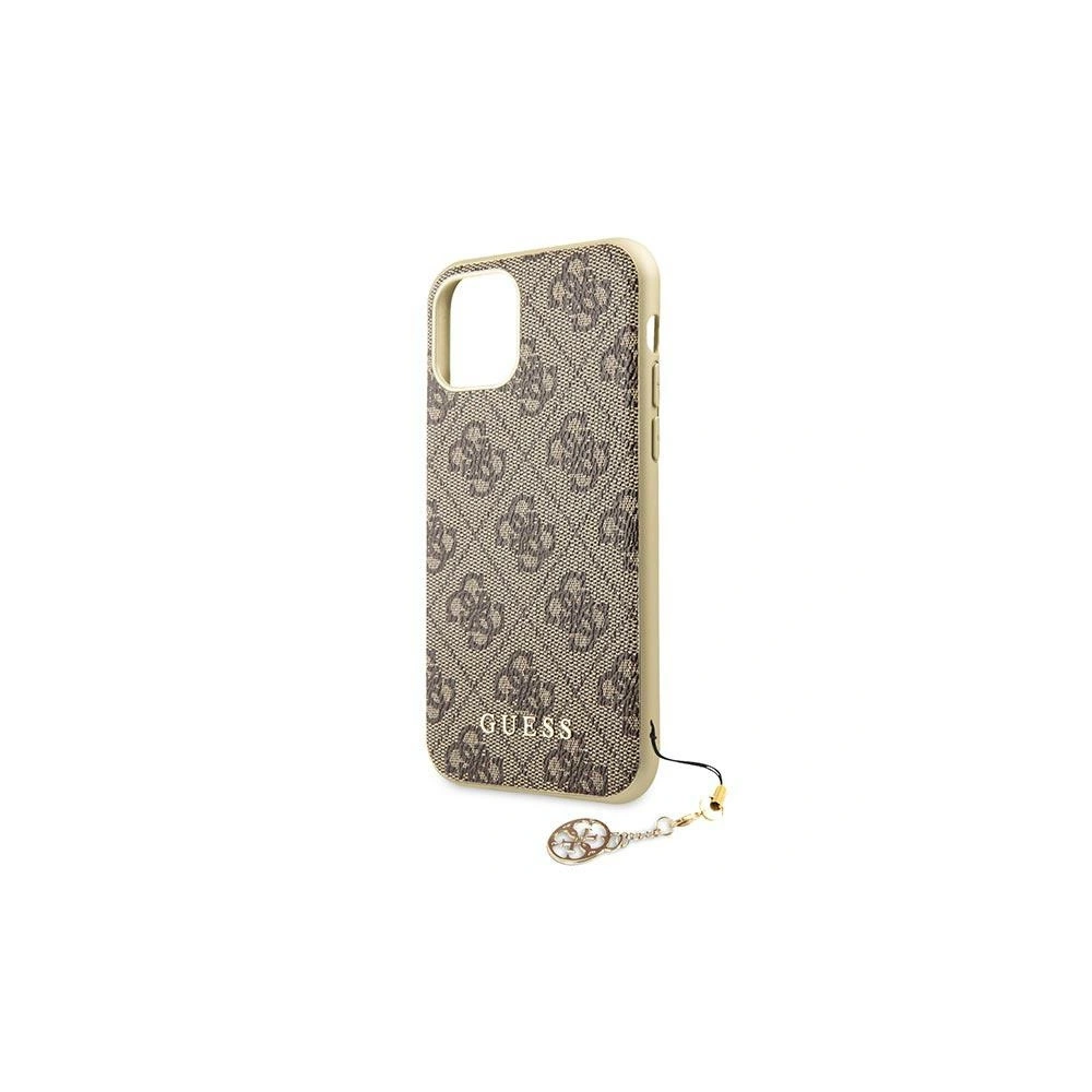 Wholesale Guess GUHCN65GF4GBR Apple iPhone 11 Pro Max brown hardcase 4G Charms Collection - GUE1411BR - {ean13} - Hurt