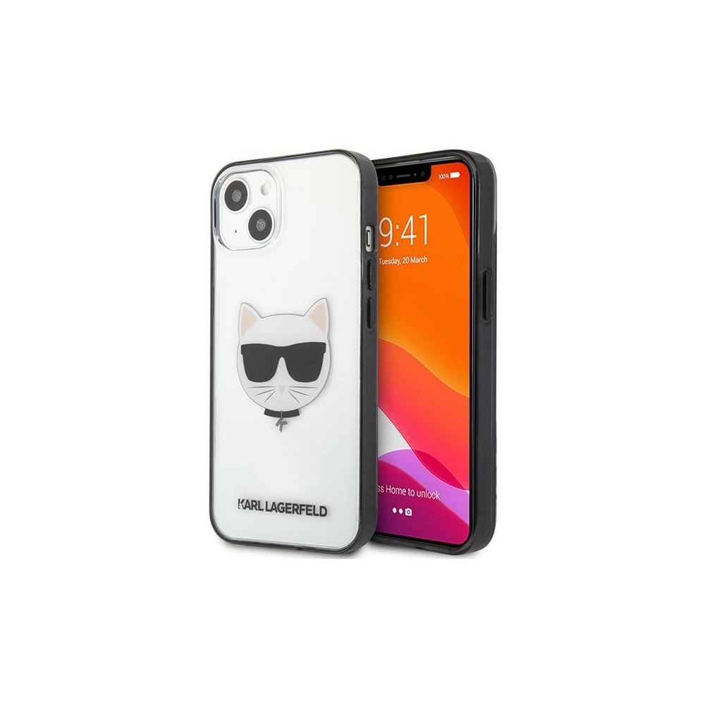 Hurtownia GSM - Etui Karl Lagerfeld KLHCP13SHCHCK Apple iPhone 13 mini transparent Ikonik Choupette - KLD762CL - {ean13} - Hurt