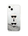 Hurtownia GSM - Etui Karl Lagerfeld KLHCP13SKICGLS Apple iPhone 13 mini srebrny/silver hardcase Liquid Glitter Karl&Choupette Head - KLD764SLV - {ean13} - Hurt