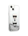 Hurtownia GSM - Etui Karl Lagerfeld KLHCP13SKICGLS Apple iPhone 13 mini srebrny/silver hardcase Liquid Glitter Karl&Choupette Head - KLD764SLV - {ean13} - Hurt