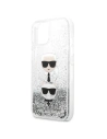 Hurtownia GSM - Etui Karl Lagerfeld KLHCP13SKICGLS Apple iPhone 13 mini srebrny/silver hardcase Liquid Glitter Karl&Choupette Head - KLD764SLV - {ean13} - Hurt