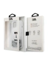 Wholesale Karl Lagerfeld KLHCP13SKICGLS Apple iPhone 13 mini silver hardcase Liquid Glitter Karl&Choupette Head - KLD764SLV - {ean13} - Hurt