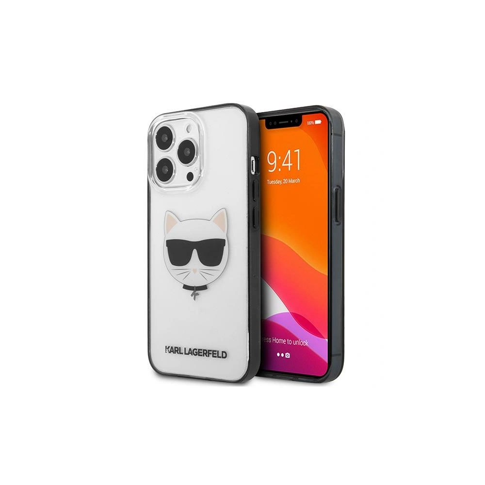 Hurtownia GSM - Etui Karl Lagerfeld KLHCP13XHCHCK Apple iPhone 13 Pro Max transparent Ikonik Choupette - KLD765CL - {ean13} - Hurt