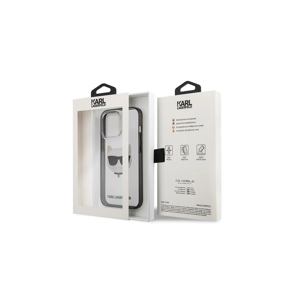 Hurtownia GSM - Etui Karl Lagerfeld KLHCP13XHCHCK Apple iPhone 13 Pro Max transparent Ikonik Choupette - KLD765CL - {ean13} - Hurt