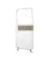 Wholesale Guess GUHCP13MKC4GBGO Apple iPhone 13 Transparent hardcase 4G Brown Strap Gold Chain - GUE1419CL - {ean13} - Hurt