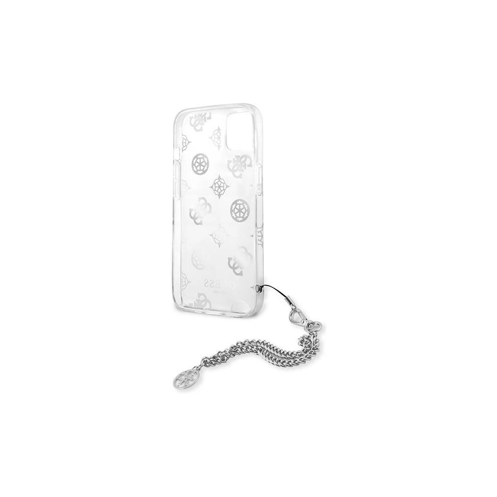 Hurtownia GSM - Etui Guess GUHCP13MKSPESI Apple iPhone 13 srebrny/silver hardcase Peony Chain Collection - GUE1421SLV - {ean13} - Hurt