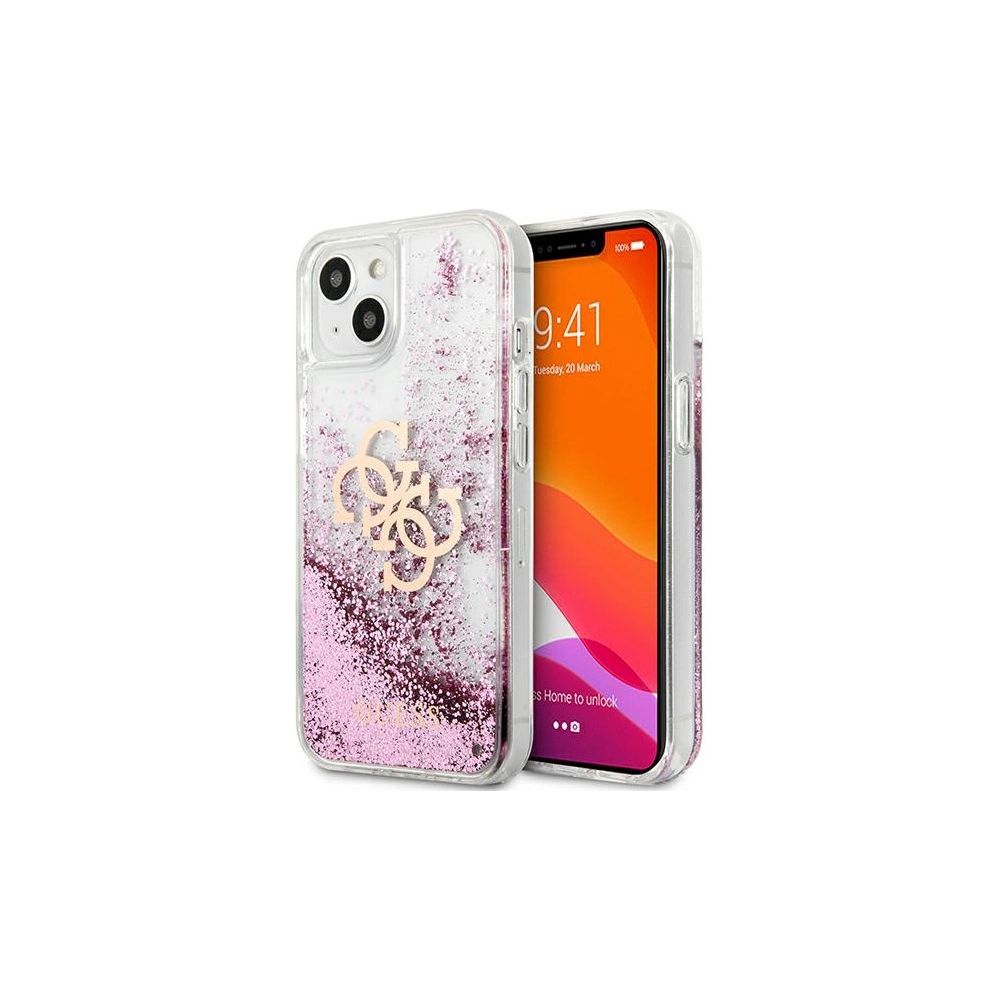 Hurtownia GSM - Etui Guess GUHCP13MLG4GPI Apple iPhone 13 różowy/pink hardcase 4G Big Liquid Glitter - GUE1422PNK - {ean13} - Hurt