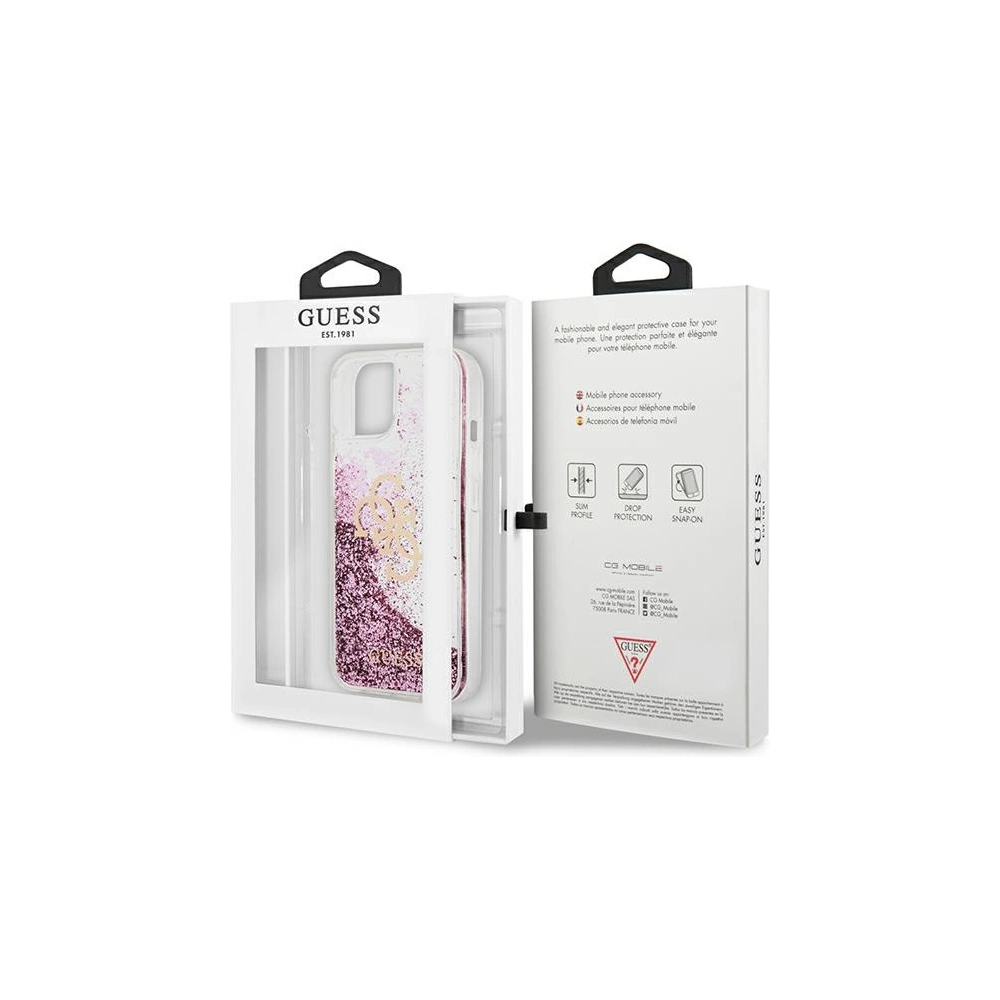 Hurtownia GSM - Etui Guess GUHCP13MLG4GPI Apple iPhone 13 różowy/pink hardcase 4G Big Liquid Glitter - GUE1422PNK - {ean13} - Hurt
