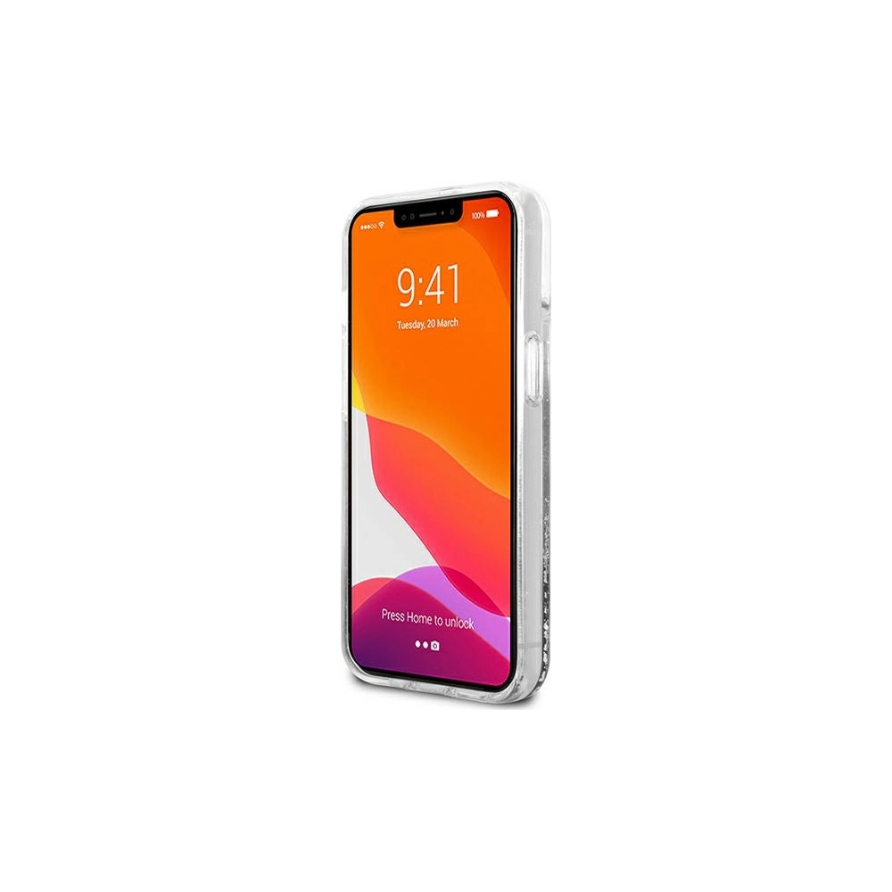 Hurtownia GSM - Etui Guess GUHCP13MLG4GSI Apple iPhone 13 srebrny/silver hardcase 4G Big Liquid Glitter - GUE1423SLV - {ean13} - Hurt