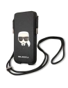 Hurtownia GSM - Torebka Karl Lagerfeld KLHCP12LOPHKHK 6,7 cala czarny/black hardcase Saffiano Ikonik Karl`s Head - KLD768BLK - {ean13} - Hurt