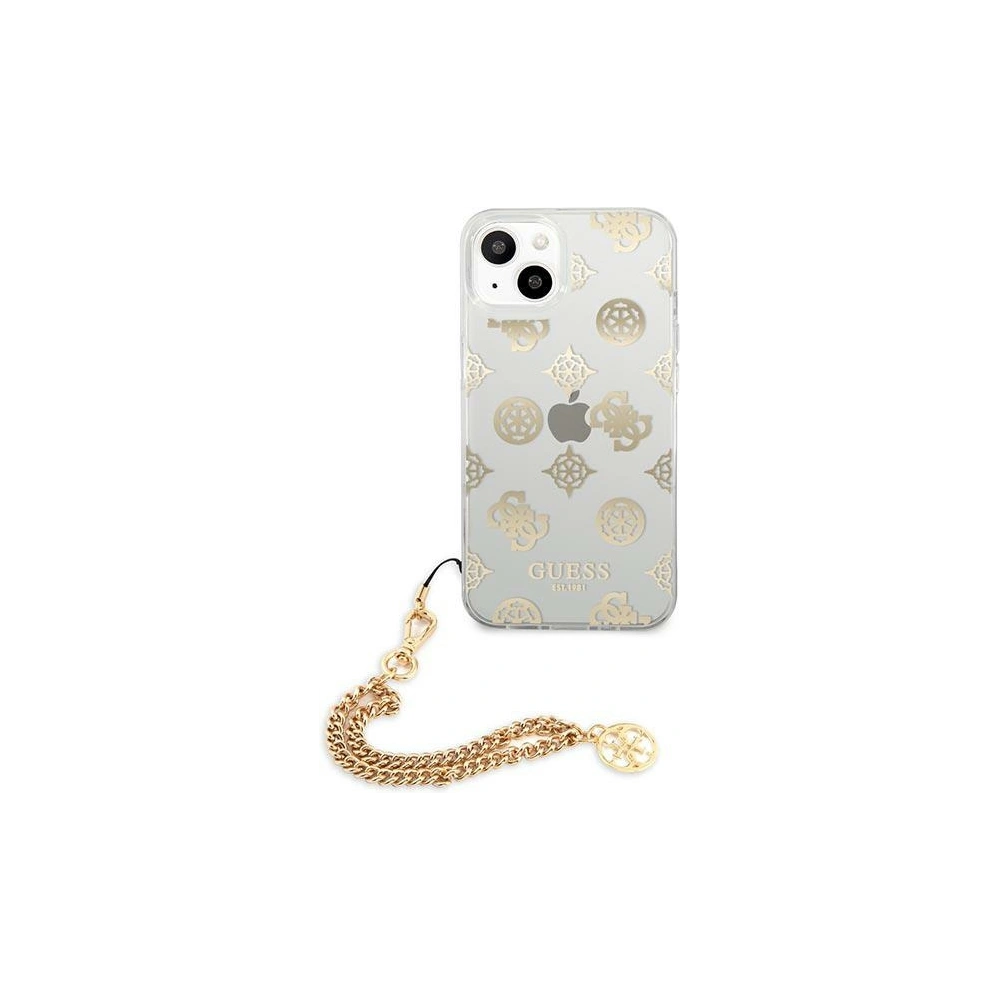 Hurtownia GSM - Etui Guess GUHCP13SKSPEGO Apple iPhone 13 mini zlaté/gold hardcase Peony Chain Collection - GUE1427GLD - {ean13} - Hurt