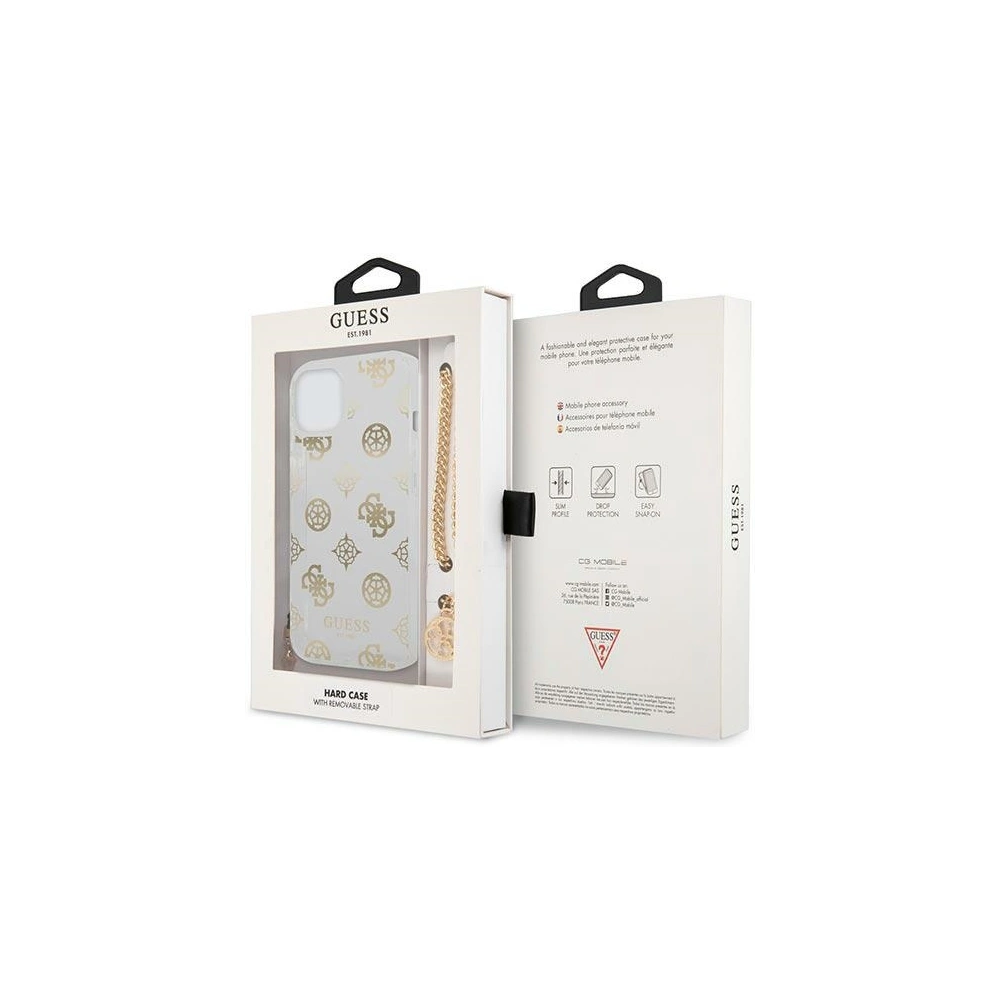 Hurtownia GSM - Etui Guess GUHCP13SKSPEGO Apple iPhone 13 mini zlaté/gold hardcase Peony Chain Collection - GUE1427GLD - {ean13} - Hurt