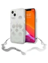 Etui Guess GUHCP13SKSPESI Apple iPhone 13 mini stříbrný/silver hardcase Peony Chain Collection