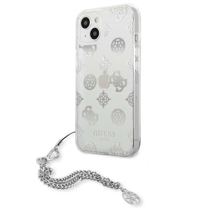 Hurtownia GSM - Etui Guess GUHCP13SKSPESI Apple iPhone 13 mini srebrny/silver hardcase Peony Chain Collection - GUE1428SLV - {ean13} - Hurt