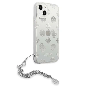 Hurtownia GSM - Etui Guess GUHCP13SKSPESI Apple iPhone 13 mini srebrny/silver hardcase Peony Chain Collection - GUE1428SLV - {ean13} - Hurt