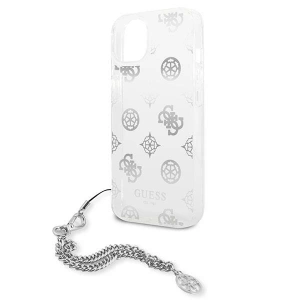 Hurtownia GSM - Etui Guess GUHCP13SKSPESI Apple iPhone 13 mini srebrny/silver hardcase Peony Chain Collection - GUE1428SLV - {ean13} - Hurt