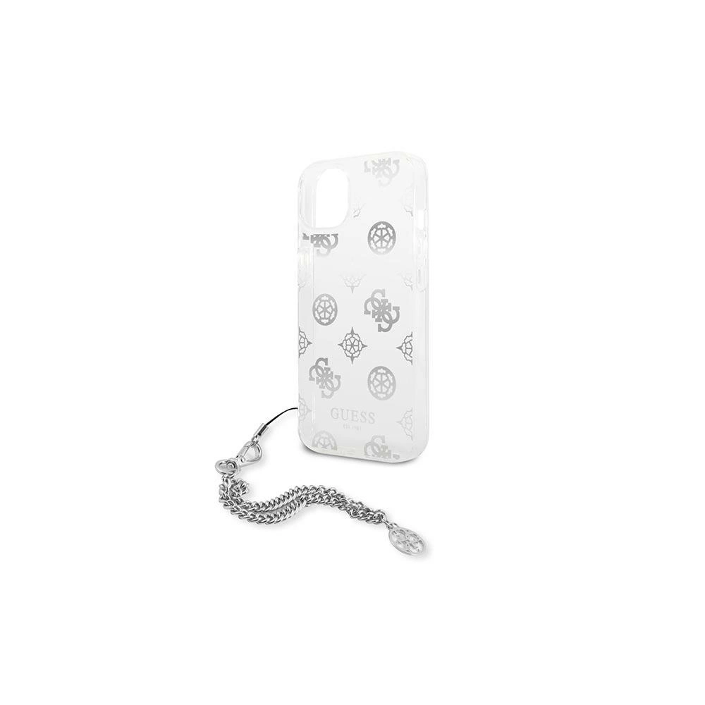 Hurtownia GSM - Etui Guess GUHCP13SKSPESI Apple iPhone 13 mini srebrny/silver hardcase Peony Chain Collection - GUE1428SLV - {ean13} - Hurt