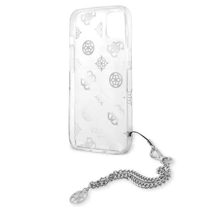 Hurtownia GSM - Etui Guess GUHCP13SKSPESI Apple iPhone 13 mini srebrny/silver hardcase Peony Chain Collection - GUE1428SLV - {ean13} - Hurt