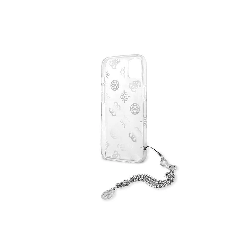 Hurtownia GSM - Etui Guess GUHCP13SKSPESI Apple iPhone 13 mini srebrny/silver hardcase Peony Chain Collection - GUE1428SLV - {ean13} - Hurt