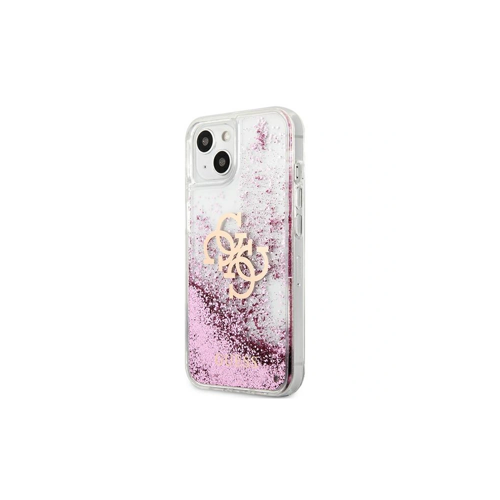 Hurtownia GSM - Etui Guess GUHCP13SLG4GPI Apple iPhone 13 mini różowy/pink hardcase 4G Big Liquid Glitter - GUE1429PNK - {ean13} - Hurt