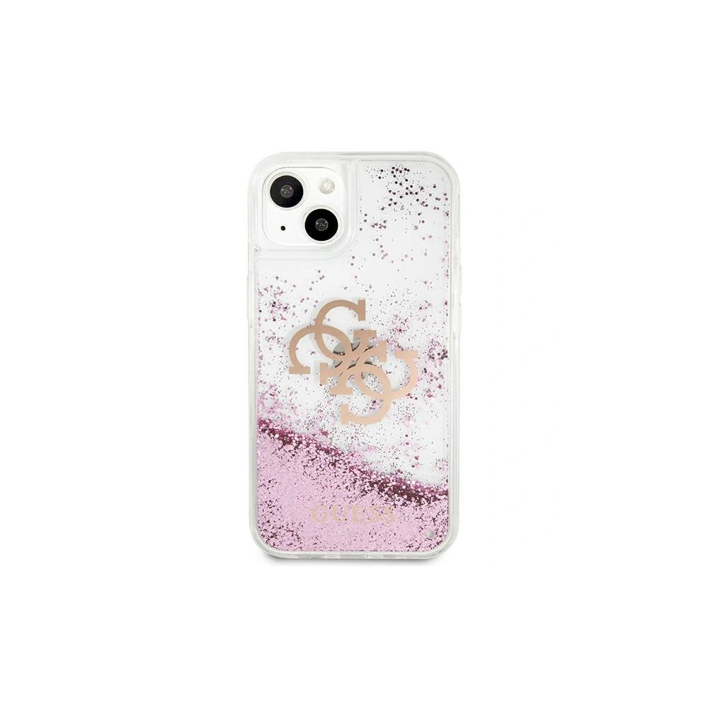 Hurtownia GSM - Etui Guess GUHCP13SLG4GPI Apple iPhone 13 mini różowy/pink hardcase 4G Big Liquid Glitter - GUE1429PNK - {ean13} - Hurt