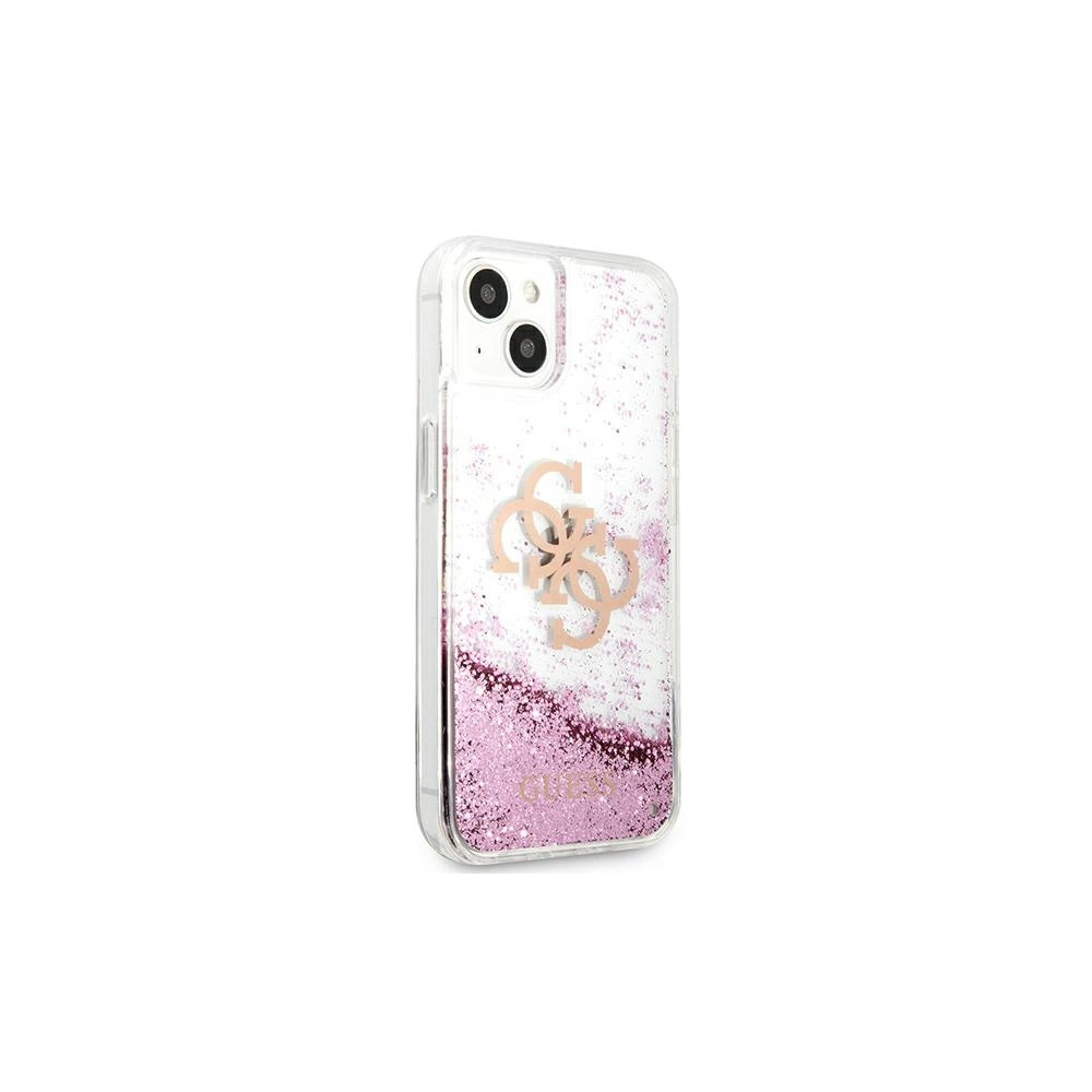 Hurtownia GSM - Etui Guess GUHCP13SLG4GPI Apple iPhone 13 mini różowy/pink hardcase 4G Big Liquid Glitter - GUE1429PNK - {ean13} - Hurt
