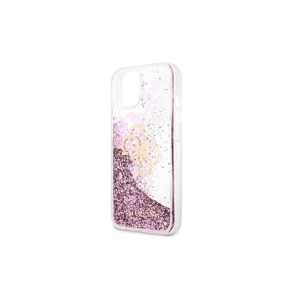Wholesale Guess GUHCP13SLG4GPI Apple iPhone 13 mini pink hardcase 4G Big Liquid Glitter - GUE1429PNK - {ean13} - Hurt
