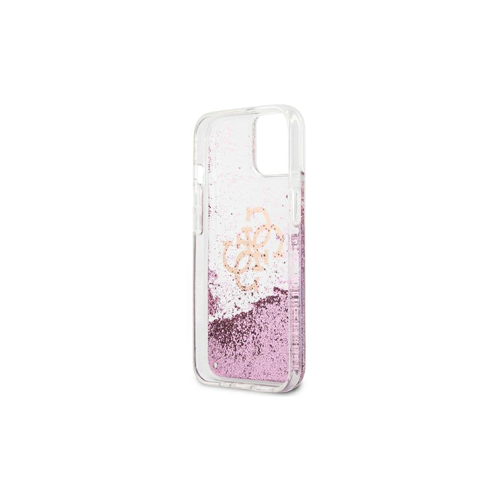 Wholesale Guess GUHCP13SLG4GPI Apple iPhone 13 mini pink hardcase 4G Big Liquid Glitter - GUE1429PNK - {ean13} - Hurt