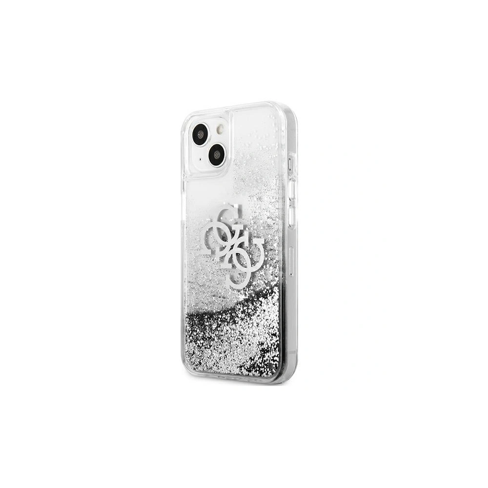 Hurtownia GSM - Etui Guess GUHCP13SLG4GSI Apple iPhone 13 mini srebrny/silver hardcase 4G Big Liquid Glitter - GUE1430SLV - {ean13} - Hurt
