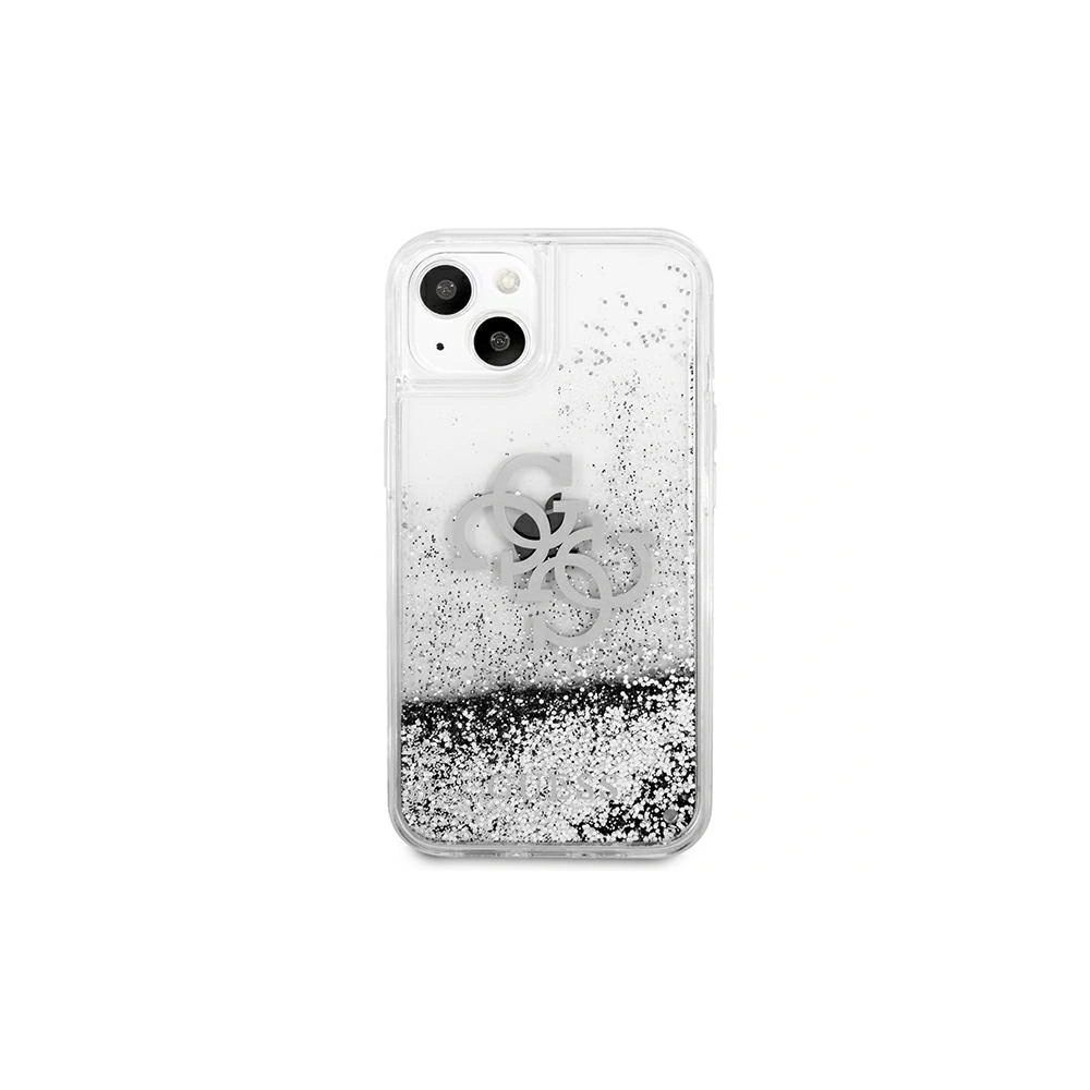 Hurtownia GSM - Etui Guess GUHCP13SLG4GSI Apple iPhone 13 mini srebrny/silver hardcase 4G Big Liquid Glitter - GUE1430SLV - {ean13} - Hurt