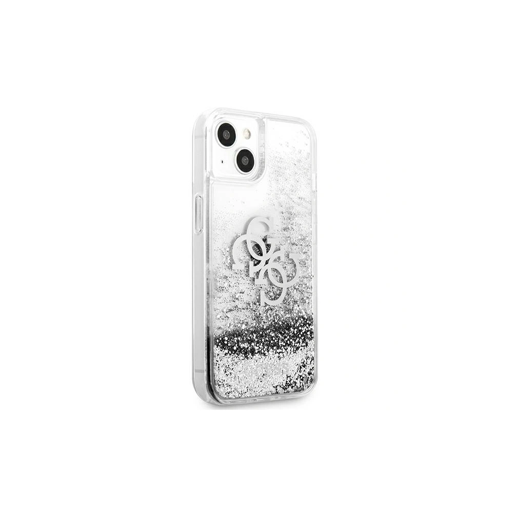 Hurtownia GSM - Etui Guess GUHCP13SLG4GSI Apple iPhone 13 mini srebrny/silver hardcase 4G Big Liquid Glitter - GUE1430SLV - {ean13} - Hurt