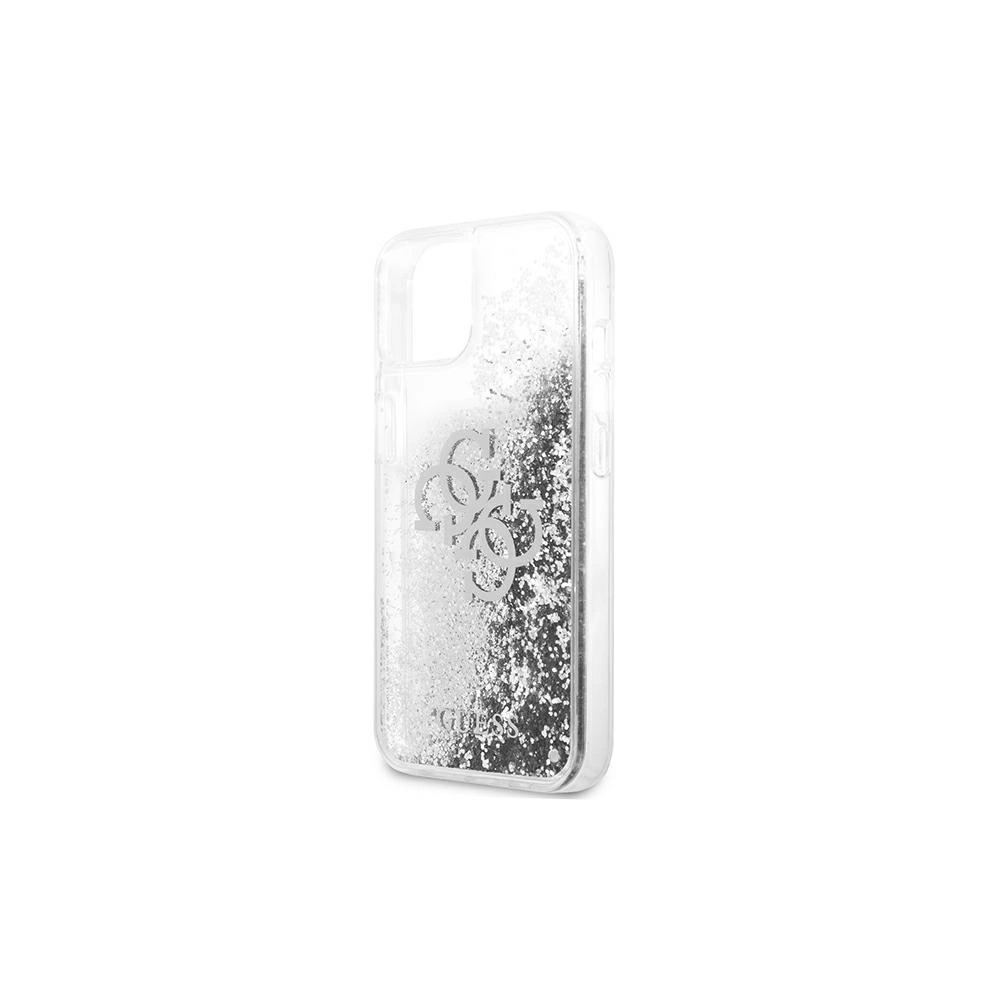 Hurtownia GSM - Etui Guess GUHCP13SLG4GSI Apple iPhone 13 mini srebrny/silver hardcase 4G Big Liquid Glitter - GUE1430SLV - {ean13} - Hurt