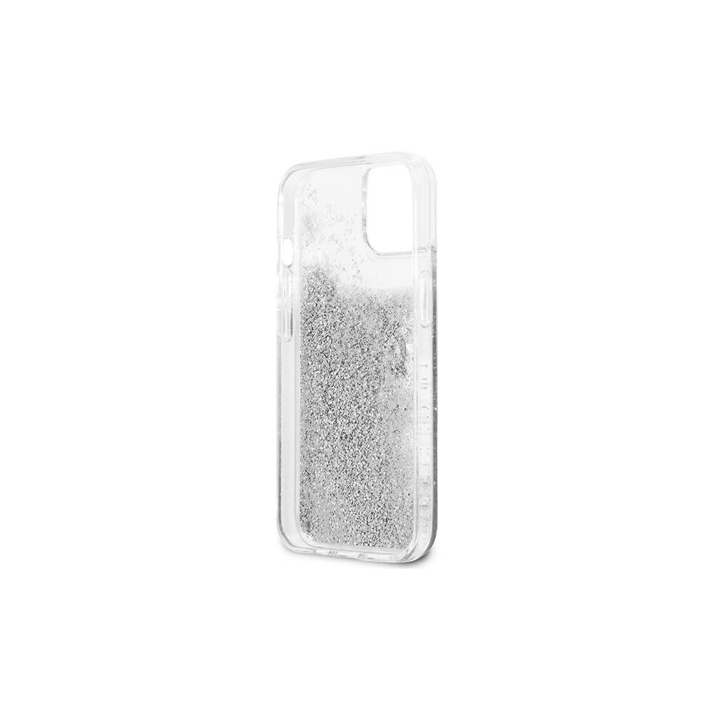 Hurtownia GSM - Etui Guess GUHCP13SLG4GSI Apple iPhone 13 mini srebrny/silver hardcase 4G Big Liquid Glitter - GUE1430SLV - {ean13} - Hurt