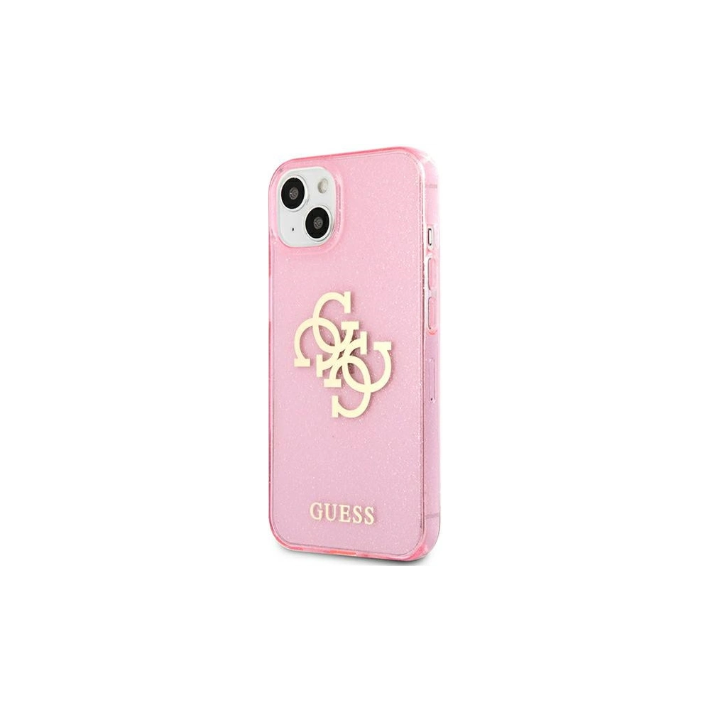 Hurtownia GSM - Etui Guess GUHCP13SPCUGL4GPI Apple iPhone 13 mini różowy/pink hard case Glitter 4G Big Logo - GUE1431PNK - {ean13} - Hurt