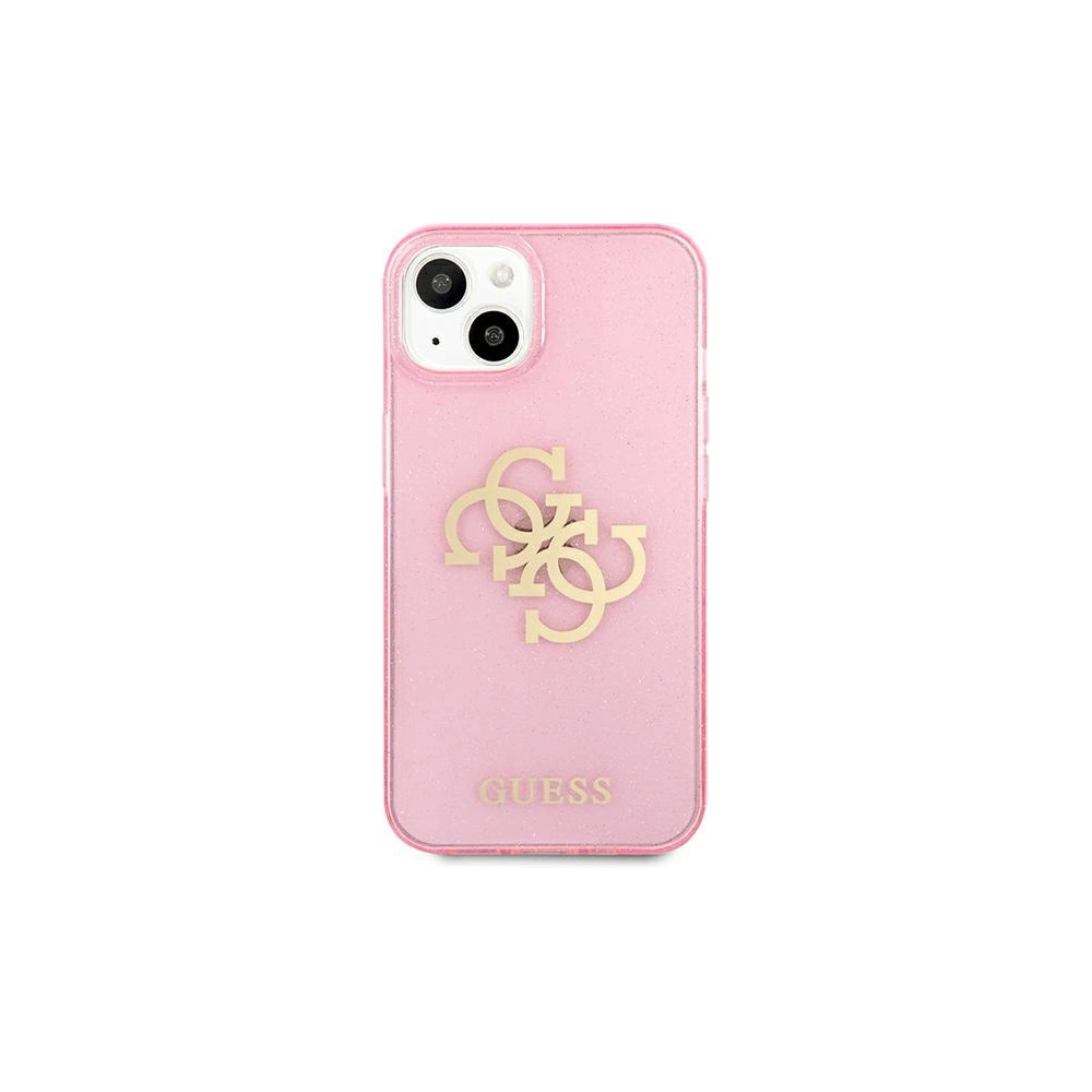 Hurtownia GSM - Etui Guess GUHCP13SPCUGL4GPI Apple iPhone 13 mini różowy/pink hard case Glitter 4G Big Logo - GUE1431PNK - {ean13} - Hurt