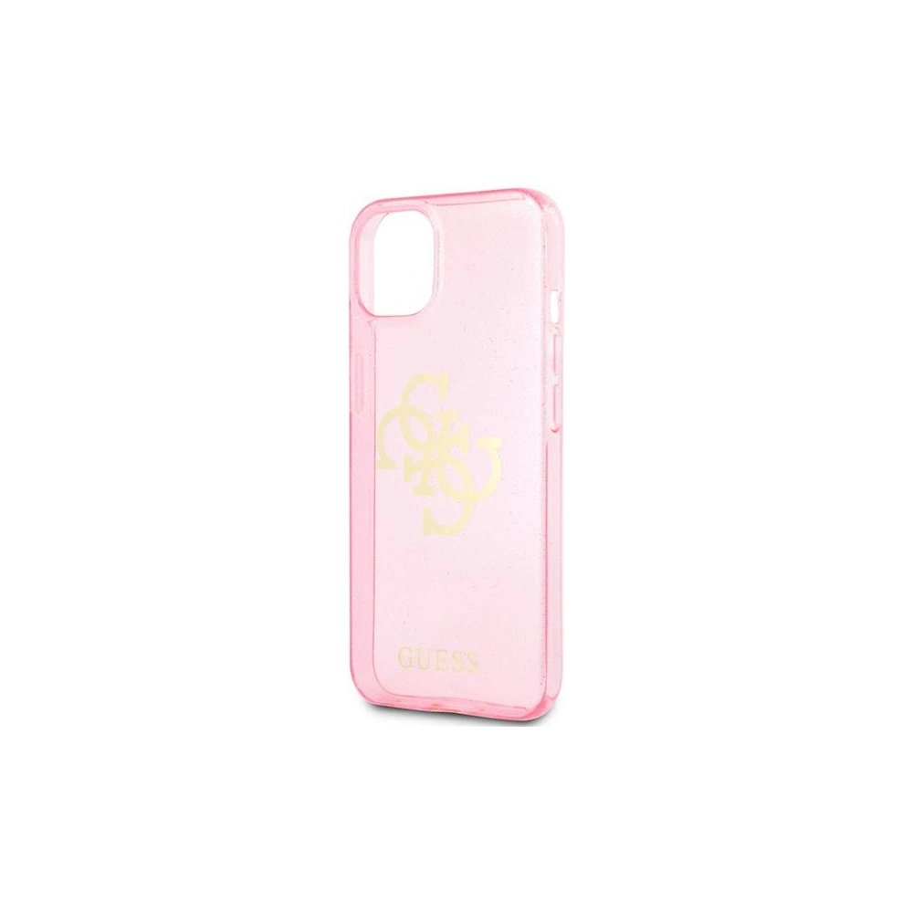 Hurtownia GSM - Etui Guess GUHCP13SPCUGL4GPI Apple iPhone 13 mini różowy/pink hard case Glitter 4G Big Logo - GUE1431PNK - {ean13} - Hurt