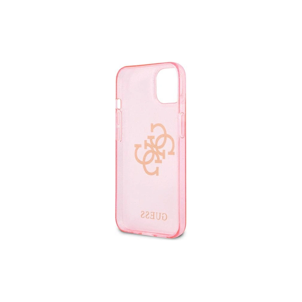Hurtownia GSM - Etui Guess GUHCP13SPCUGL4GPI Apple iPhone 13 mini różowy/pink hard case Glitter 4G Big Logo - GUE1431PNK - {ean13} - Hurt